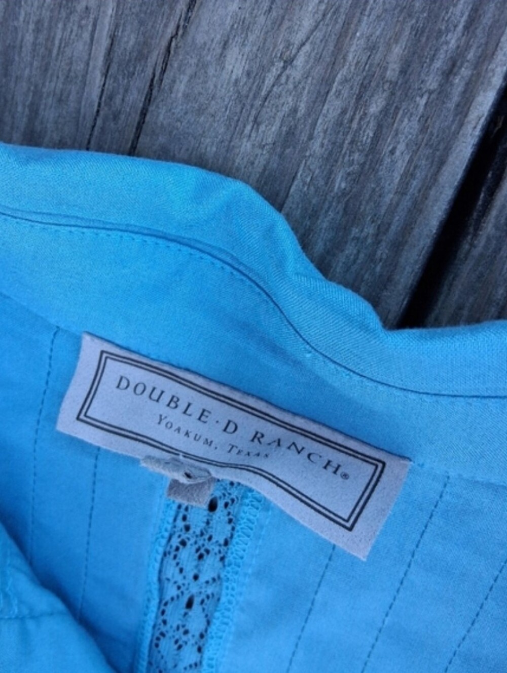 Double D Ranch Rayon Prairie Ruffle Dress 1X - Picture 3 of 6